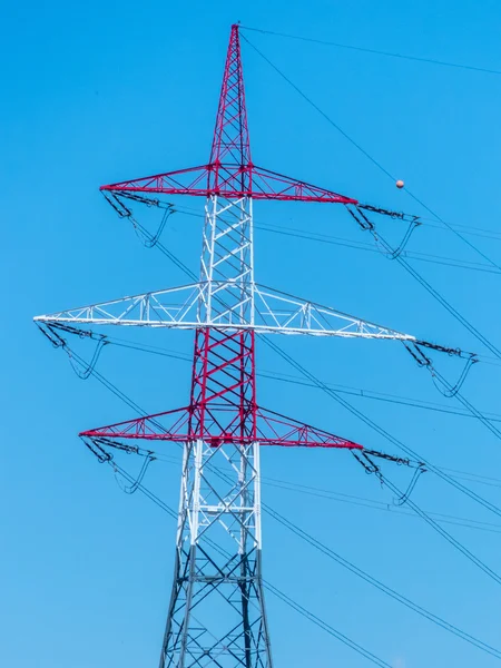 Asten power a high-voltage line — Stock Photo, Image