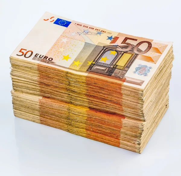 De nombreux billets en euros — Photo