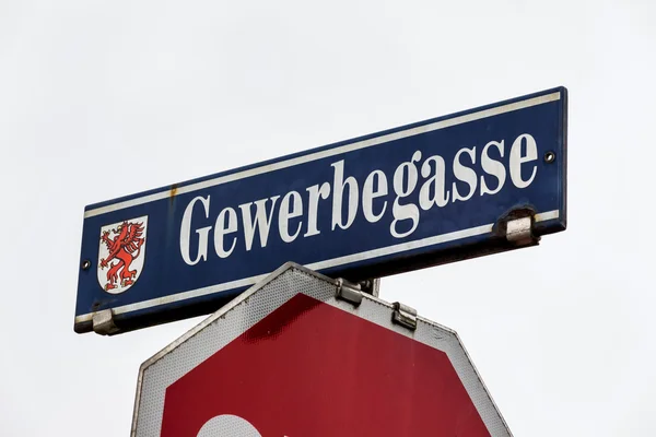 Gewerbegasse in a city — Stock Photo, Image