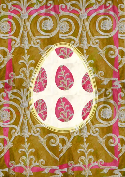 Easter eggs Hand drawn watercolor painting decorative — Φωτογραφία Αρχείου