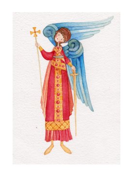 Illustration of Guardian Angel clipart