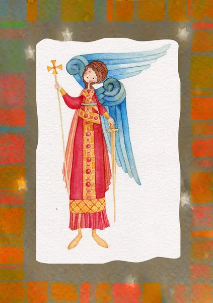 Иллюстрация ангела-хранителя — стоковое фото