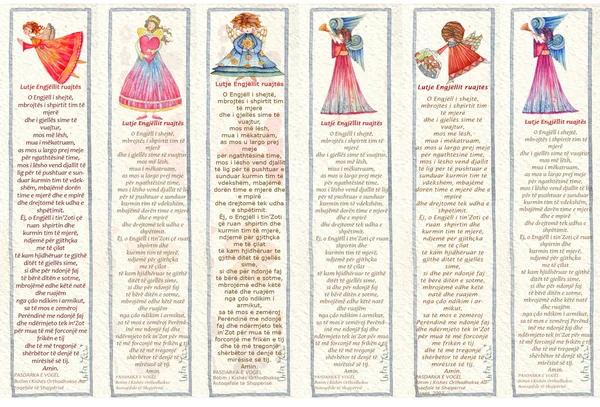 Bookmarks whith Angels, Watercolor — Stock Photo, Image