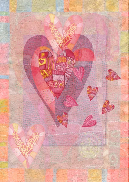 Heart, greeting card for Valentine's Day — Stock Photo, Image