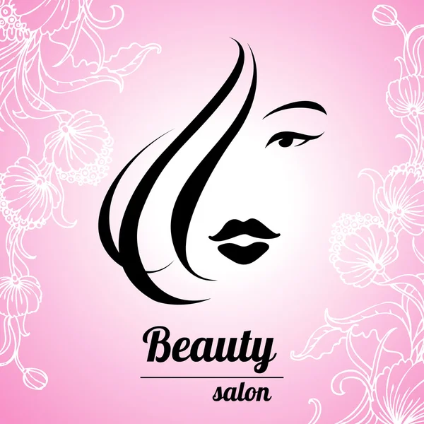 Tarjeta de visita de diseño para peluquería y salón de belleza — Vector de stock