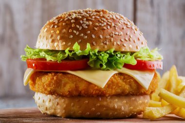 Hamburger kotletpane pirzola ile