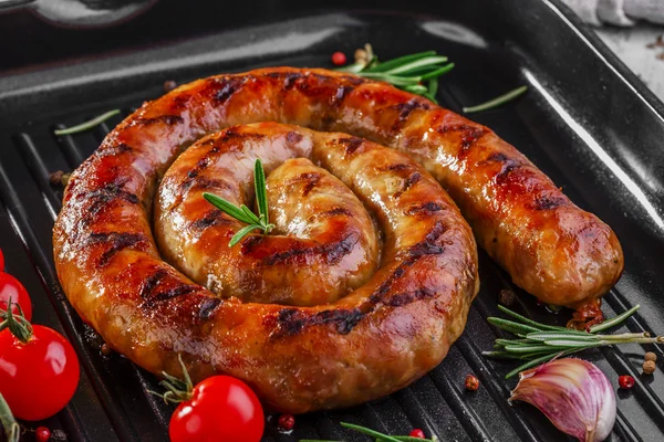 Homemade sausage grilled — Stock Photo, Image