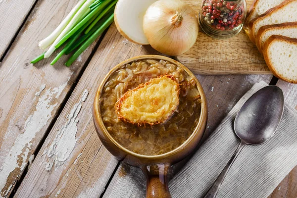 French onion soup — Stock Photo, Image