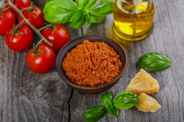 Pesto-Sauce roter Rosso — Stockfoto