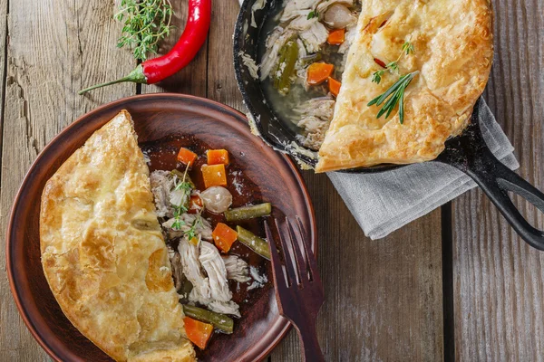 Chicken pot pie — Stock Photo, Image