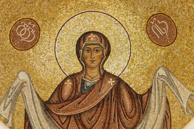 St. Mary mozaik Georgia Caucasus görüntüsünü