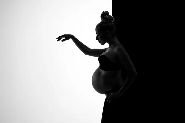 Schöne Frau im Studio — Stockfoto