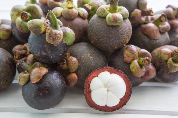 Zoete vruchten Mangosteen — Stockfoto