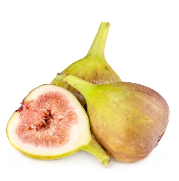 Fresh Light Healthy Figs White Background — Stock Photo, Image