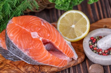 taze Çiğ somon 