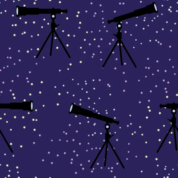 Telescopes and Stars — Stock Vector