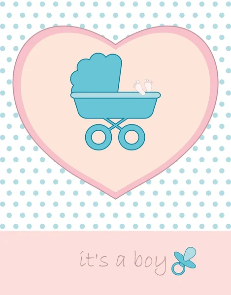 Baby boy card — Stock Vector