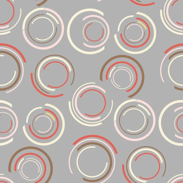 Modèle de cercle sans couture — Image vectorielle