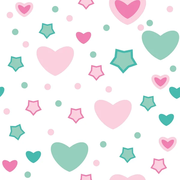 Naadloze valentine patroon — Stockvector