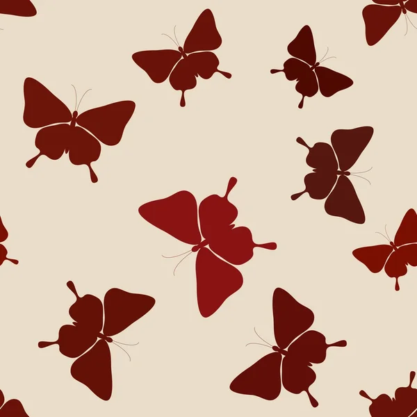 Patrón de mariposa sin costuras — Vector de stock