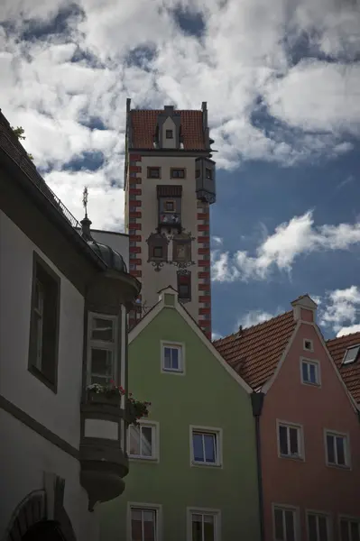 Baroque tower in fussen — Stockfoto