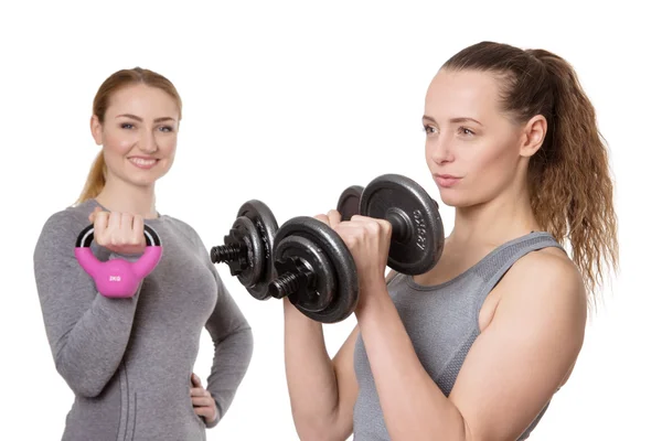 Mujer haciendo ejercicio juntos — Foto de Stock