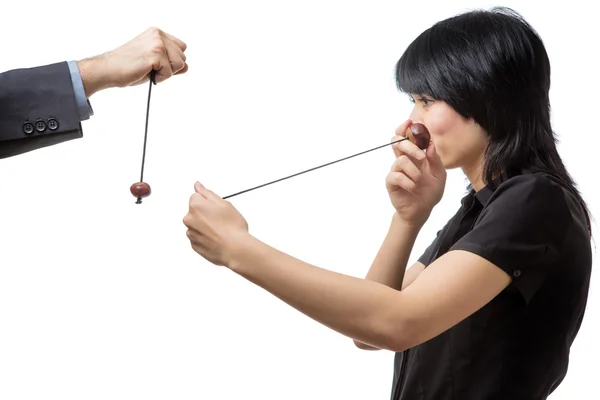 Juego de conkers — Foto de Stock