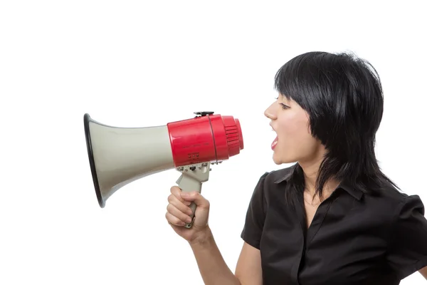 Trying to be heard — Stock Photo, Image