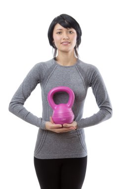 Kettlebell ile fitness modeli