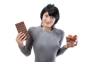 çikolata ya da meyve salatası