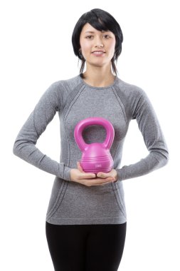 Kettlebell ile fitness modeli