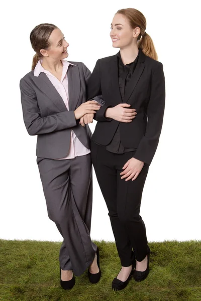 Two businesswoman gossiping — Stock Photo, Image