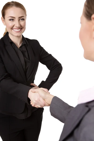 Two Women Shaking Hands — Stock Photo, Image