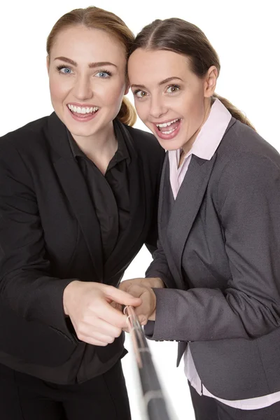 Zakelijke vrouw selfie — Stockfoto