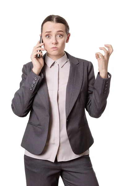 Frustrated business woman — Stock Photo, Image