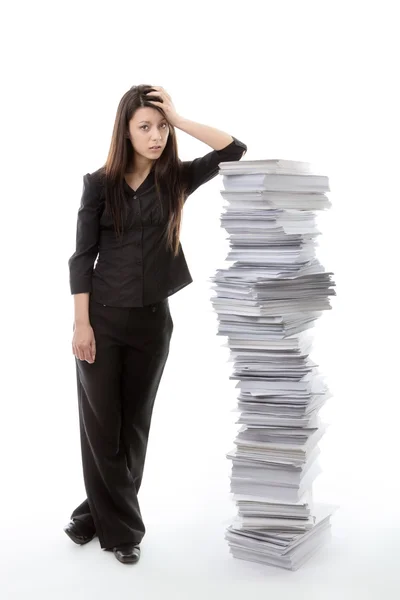 So much papper work to do — Stock Photo, Image