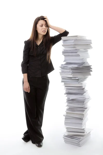 So much papper work to do — Stock Photo, Image