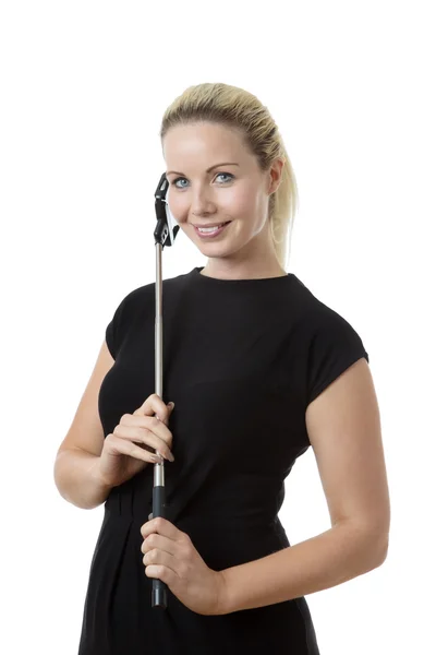 How not to use a selfie stick — Stock Photo, Image