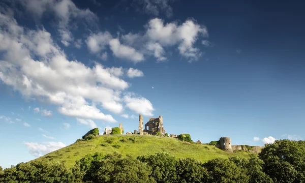 Corfe castle Dorset'deki / daki — Stok fotoğraf