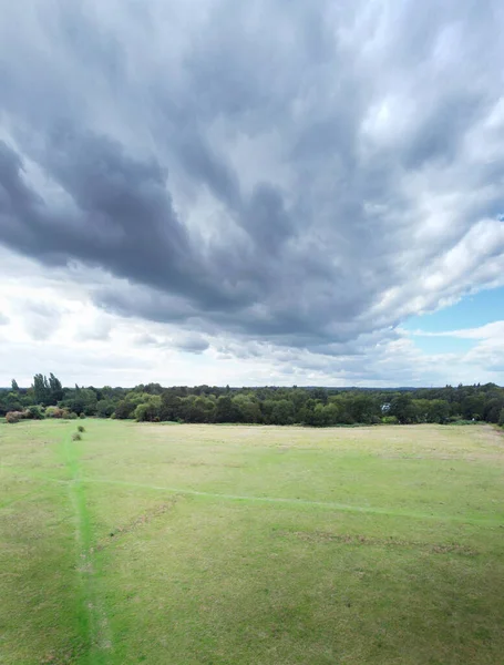 Vista Del Paisaje Desde Arriba Del Campo Shepperton Fuera Londres —  Fotos de Stock