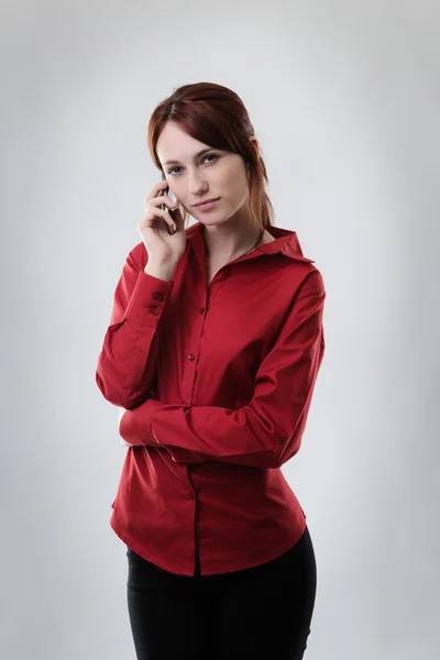 Mujer de negocios trabajando — Foto de Stock