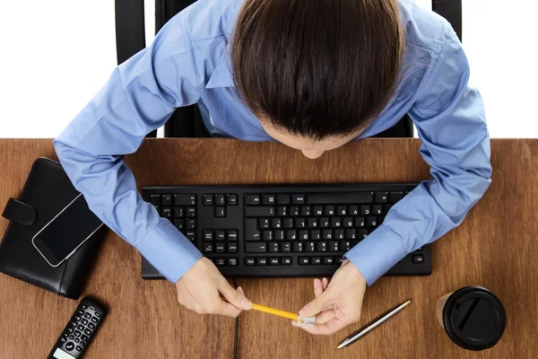 Upptagen på jobbet — Stockfoto