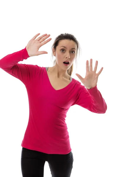 Surprised woman — Stock Photo, Image