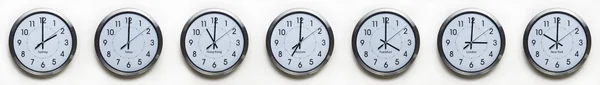 Time zone clocks — Stock Photo, Image