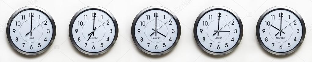 time zone clocks 