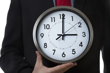 iş adamı ile masa saati