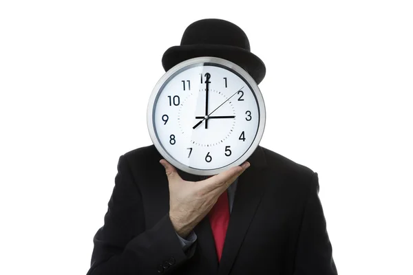 Hombre de negocios con reloj — Foto de Stock