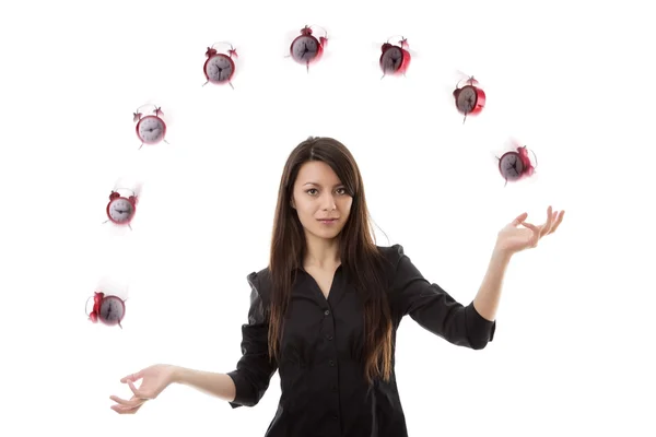 Frauen jonglieren — Stockfoto