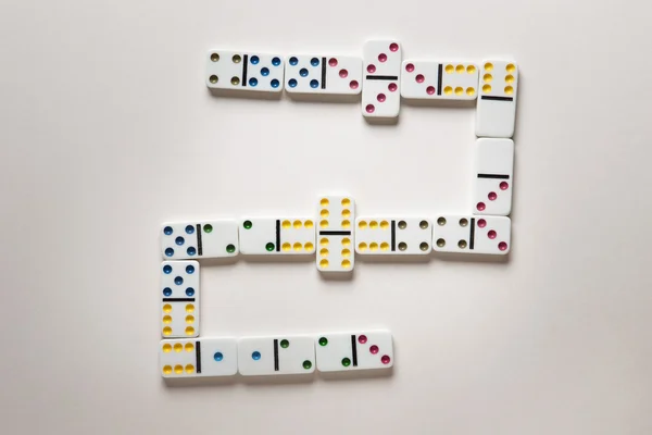 Het domino-effect — Stockfoto