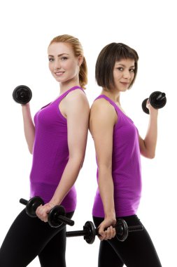 iki genç fitness modelleri